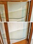 画像14: 英国アンティーク キャビネット キュリオケース 飾り棚 リビングスタジオ 半月型 ネコ脚 クラシック ビンテージ 関東直接納品無料 CE-32 (14)