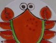 画像2: イタリア製 輸入雑貨 シチリア 陶器 絵皿 壁飾り 壁掛け 手描き カニ ロブスター 赤 デシモーネ デシモネ desimone ハンドペイント 2404GR 12cm (2)
