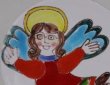 画像2: イタリア製 輸入雑貨 シチリア 陶器 絵皿 壁飾り 壁掛け 手描き 天使 エンジェル エンゼル デシモーネ デシモネ desimone ハンドペイント 2404an 12cm (2)