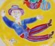 画像2: イタリア製 輸入雑貨 シチリア 陶器 絵皿 壁飾り 壁掛け 手描き 風船 飛行 黄色 イエロー デシモーネ デシモネ desimone ハンドペイント 40718C 21cm リビングスタジオ 送料無料 (2)