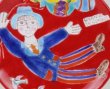 画像2: イタリア製 輸入雑貨 シチリア 陶器 絵皿 壁飾り 壁掛け 手描き 風船 飛行 赤 レッド デシモーネ デシモネ desimone ハンドペイント 40718E 21cm リビングスタジオ 送料無料 (2)