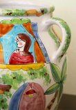 画像6: イタリア製 輸入雑貨 花瓶 傘立て ラ・ムーザ ラムーザ LA MUSA フラワーベース 手描き 陶器 シチリア MFB-145 送料無料 直輸入 リビングスタジオ (6)