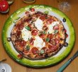 画像5: イタリア製 輸入雑貨 ピザ プレート 円形 オリーブ トマト 32cm バッサーノ ディナー皿 手描き BRE-1470-32Ｔ 直輸入 リビングスタジオ (5)