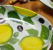 画像4: イタリア製 輸入雑貨 サラダボウル パスタ 皿 陶器 レモン 楕円 カレー ハンドペイント バッサーノ 24cm BRE-1768-23LE 直輸入 リビングスタジオ (4)