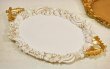 画像1: イタリア製 輸入雑貨 トレー アイボリー ホワイト ゴールド フルーツ アンティーク風 シャビーシック イサス ISA P120-AV 直輸入 リビングスタジオ (1)