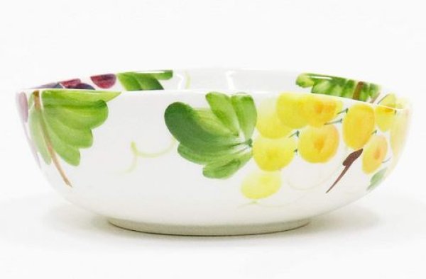 画像6: イタリア製 輸入雑貨 深皿 ボウル ブドウ プレート サラダ パスタ バッサーノ ハンドペイント 姫系 P2-76820U 直輸入 リビングスタジオ (6)