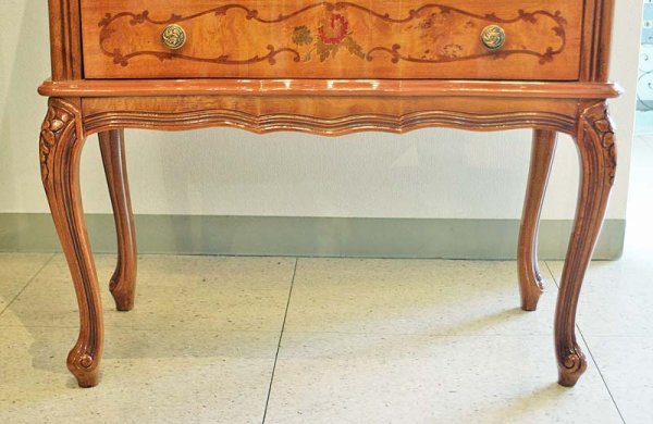 画像14: 【謝恩セール特価】イタリア製 輸入家具 チェスト 5段 ネコ脚 象嵌 クラシック アンティーク 240IN 送料無料 直輸入 リビングスタジオ (14)