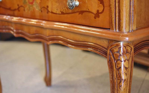 画像17: 【謝恩セール特価】イタリア製 輸入家具 チェスト 5段 ネコ脚 象嵌 クラシック アンティーク 240IN 送料無料 直輸入 リビングスタジオ (17)