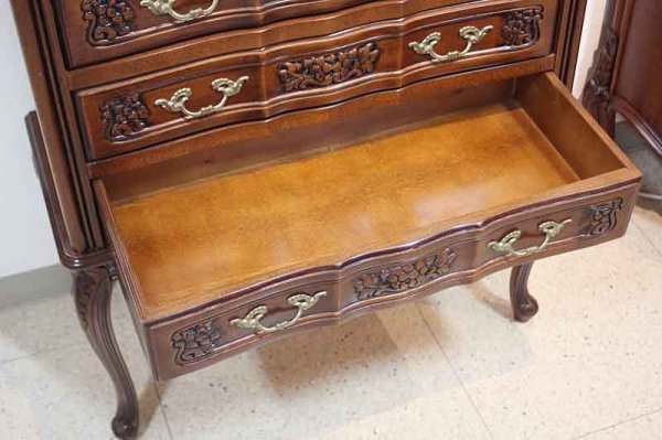 画像7: 【謝恩セール特価】イタリア製 輸入家具 チェスト 5段 ネコ脚 彫刻 クラシック アンティーク 240 claudio saoncella 送料無料 直輸入 リビングスタジオ (7)