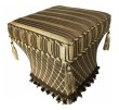 画像1: 輸入家具 スツール ジェニファーテイラー Jennifer taylor ブロデリック 茶色 ブラウン タッセル 32256ST  直輸入 リビングスタジオ 送料無料 (1)