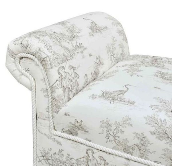 画像4: 輸入家具 スツール ベンチ Toile de Jouy トワルドジュイ ジェニファーテイラー Jennifer taylor イタリアン 33031RB-JY02 送料無料 (4)