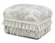 画像1: 輸入家具 スツール オットマン Toile de Jouy トワルドジュイ ジェニファーテイラー Jennifer taylor フットスツール 33138ST 送料無料 (1)
