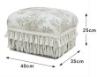 画像2: 輸入家具 スツール オットマン Toile de Jouy トワルドジュイ ジェニファーテイラー Jennifer taylor フットスツール 33138ST 送料無料 (2)