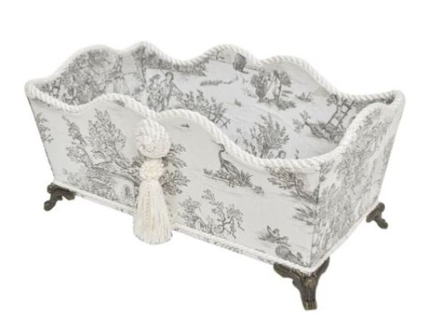 画像1: 輸入雑貨 小物入れ 脚付き ジェニファーテイラー トワルドジュイ Toile de Jouy ジェニファーテイラー リモコン入れ スマホ入れ 33143BX 送料無料 (1)