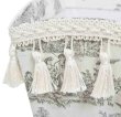 画像4: 輸入雑貨 ダストボックス ジェニファーテイラー トワルドジュイ Toile de Jouy リビングスタジオ Jennifer Taylor ゴミ箱 33149DB 送料無料 (4)