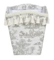 画像2: 輸入雑貨 ダストボックス ジェニファーテイラー トワルドジュイ Toile de Jouy リビングスタジオ Jennifer Taylor ゴミ箱 33149DB 送料無料 (2)