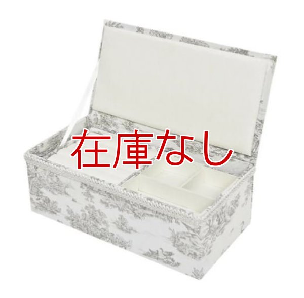 画像1: 輸入雑貨 ジュエリーボックス 宝石箱 ジェニファーテイラー トワルドジュイ Toile de Jouy ジェニファーテイラー フレンチ 33153JB 送料無料 (1)