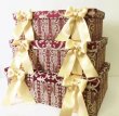 画像1: 輸入雑貨 ボックス 3点セット 小物入れ ジェニファーテイラー Jennifer Taylor Poinsettia レッド 赤 トランク カルトナージュ 32718BX 送料無料 (1)