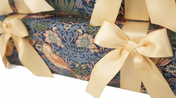 画像4: 輸入雑貨 ボックス 3点セット 小物入れ ジェニファーテイラー Jennifer Taylor ウィリアムモリス イチゴ泥棒 トランク 33099BX 送料無料 リビングスタジオ (4)