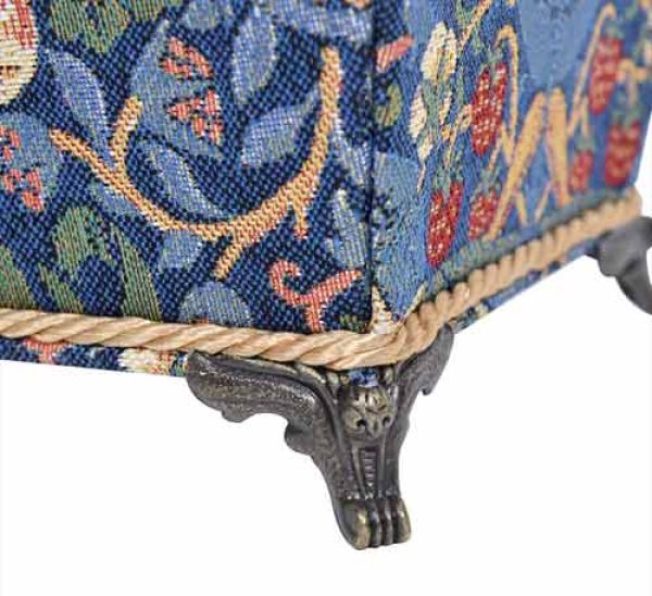 画像7: 輸入雑貨 小物入れ 脚付き ジェニファーテイラー Jennifer Taylor ウィリアムモリス イチゴ泥棒 リモコン入れ バスケット 姫系 33104BX リビングスタジオ (7)