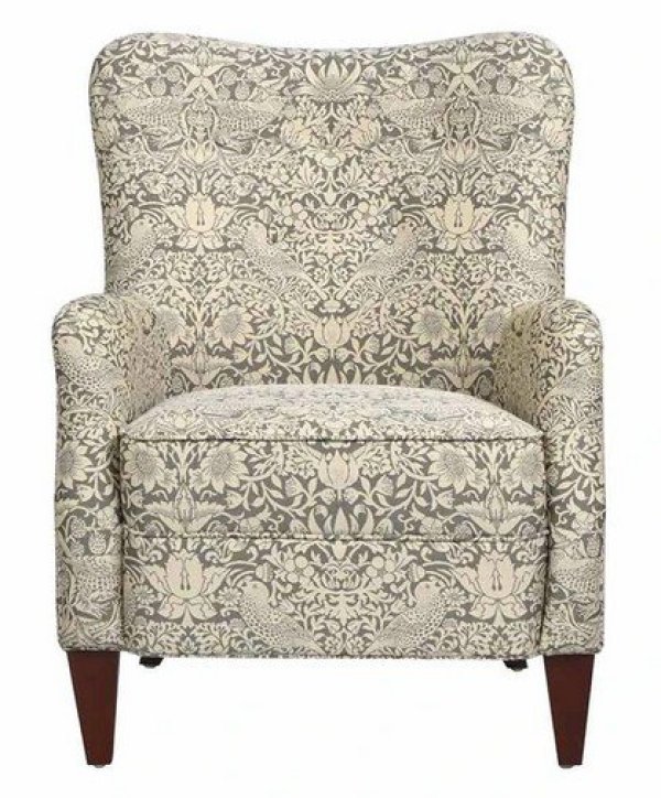 画像3: 輸入家具 シングルソファ アームチェア いちご泥棒 イチゴ泥棒 グレー ジェニファーテイラー Jennifer Taylor リビングスタジオ サロン 33206AC 送料無料 (3)