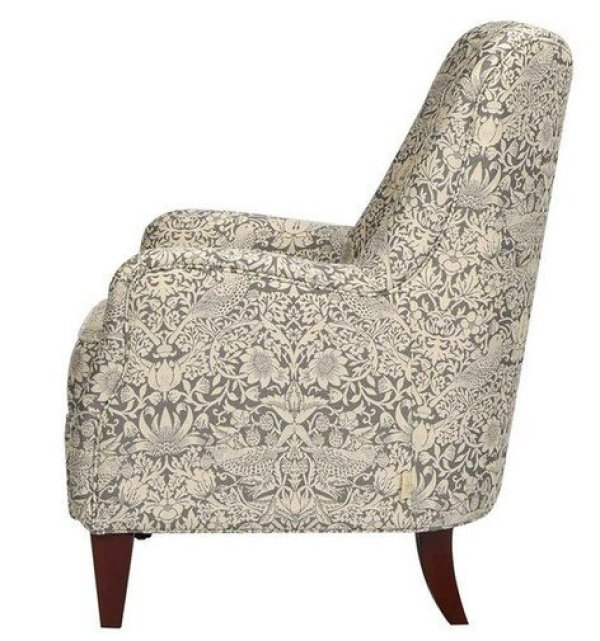 画像4: 輸入家具 シングルソファ アームチェア いちご泥棒 イチゴ泥棒 グレー ジェニファーテイラー Jennifer Taylor リビングスタジオ サロン 33206AC 送料無料 (4)