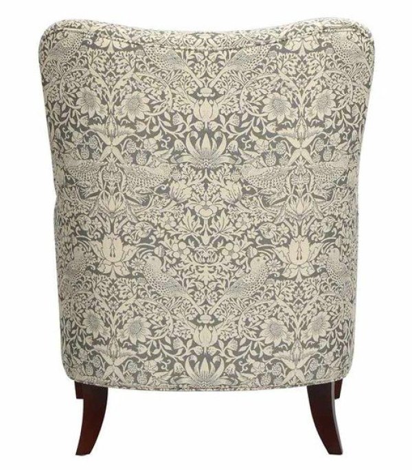 画像5: 輸入家具 シングルソファ アームチェア いちご泥棒 イチゴ泥棒 グレー ジェニファーテイラー Jennifer Taylor リビングスタジオ サロン 33206AC 送料無料 (5)