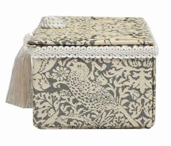 画像6: 輸入雑貨 ジュエリーボックス 宝石箱 ジェニファーテイラー ウィリアムモリス イチゴ泥棒 グレー Jennifer taylor 33212JB 送料無料 (6)