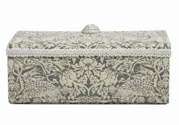 画像5: 輸入雑貨 ジュエリーボックス 宝石箱 ジェニファーテイラー ウィリアムモリス イチゴ泥棒 グレー Jennifer taylor 33212JB 送料無料 (5)