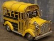 画像4: 輸入雑貨 置物 スクールバス ブリキ ミニカー School Bus アメリカ ビンテージ アンティーク風 0410A-7149 直輸入 リビングスタジオ (4)