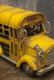 画像6: 輸入雑貨 置物 スクールバス ブリキ ミニカー School Bus アメリカ ビンテージ アンティーク風 0410A-7149 直輸入 リビングスタジオ (6)