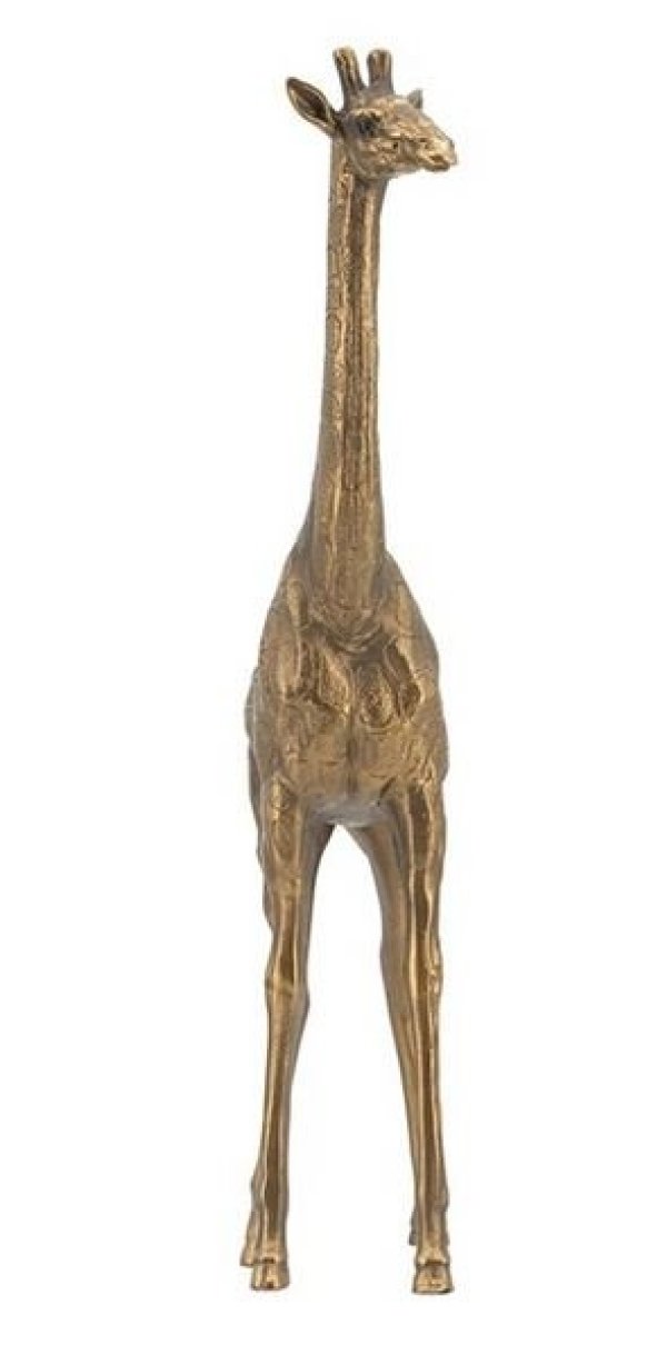 画像3: 輸入雑貨 置物 キリン 麒麟 ブロンズ風 オブジェ サファリ ヨーロピアン アンティーク風 シャビーシック 85302GR 直輸入 リビングスタジオ (3)