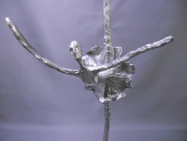 画像1: 輸入雑貨 オブジェ 置物 ダンサー バレエ ジャコメッティ風 モダン アーバン OR-40005 送料無料 直輸入 リビングスタジオ (1)