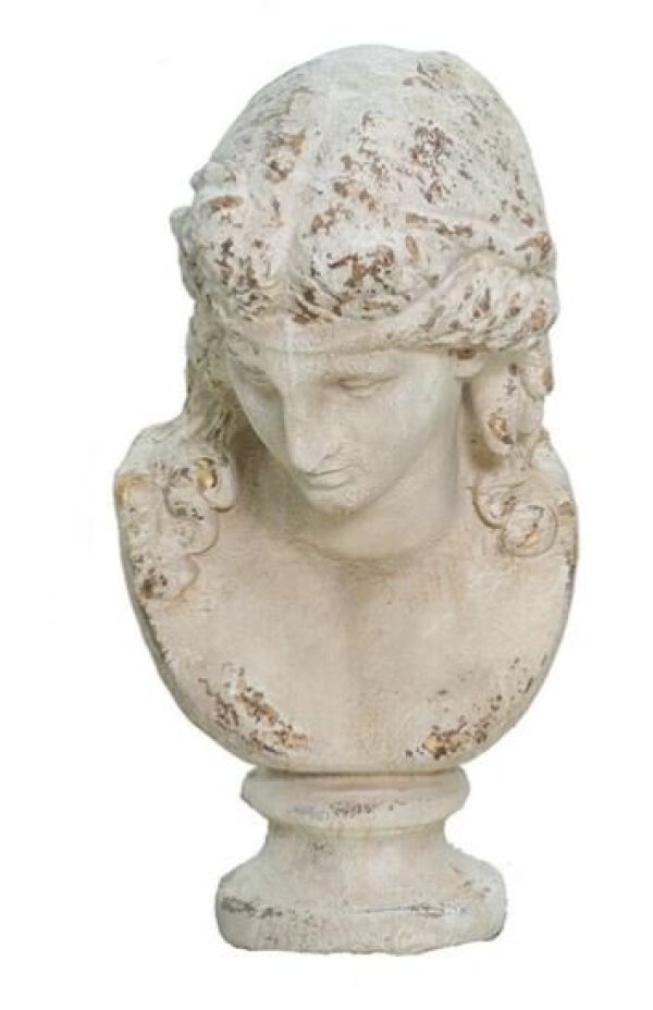 画像4: 輸入雑貨 置物 胸像 ギリシア ローマ クラシック アンティーク風 シャビー オブジェ オーナメント -cot- AN-4413 送料無料 直輸入 リビングスタジオ (4)