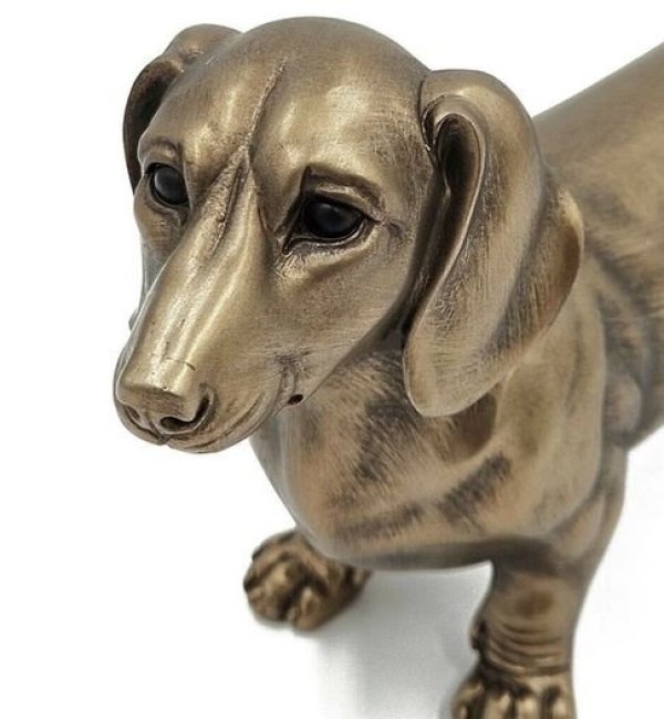 画像5: 輸入雑貨 置物 オブジェ ダックスフンド イヌ ゴールド  アンティーク風 シャビー オーナメント -cot- AN-5466 送料無料 直輸入 リビングスタジオ (5)