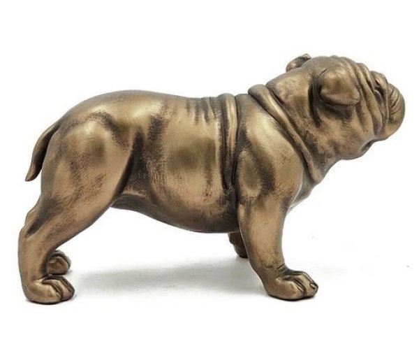 画像2: 輸入雑貨 置物 オブジェ フレンチブルドッグ ゴールド アンティーク風 シャビー オーナメント -cot-  AN-5467 送料無料 直輸入 リビングスタジオ (2)