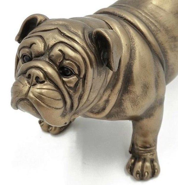 画像4: 輸入雑貨 置物 オブジェ フレンチブルドッグ ゴールド アンティーク風 シャビー オーナメント -cot-  AN-5467 送料無料 直輸入 リビングスタジオ (4)