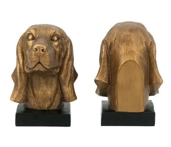 画像4: 輸入雑貨 ブックエンド イヌ ブロンズ風 犬 本立て アンティーク風 ヨーロピアン シャビー -cot- AN-5519 送料無料 直輸入 リビングスタジオ (4)