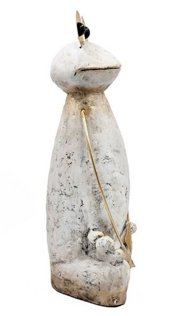 画像6: 輸入雑貨 カエル オブジェ 置物 アイアン ブリキ アンティーク風 シャビーシック ガーデニング AN-5524 送料無料 直輸入 リビングスタジオ (6)