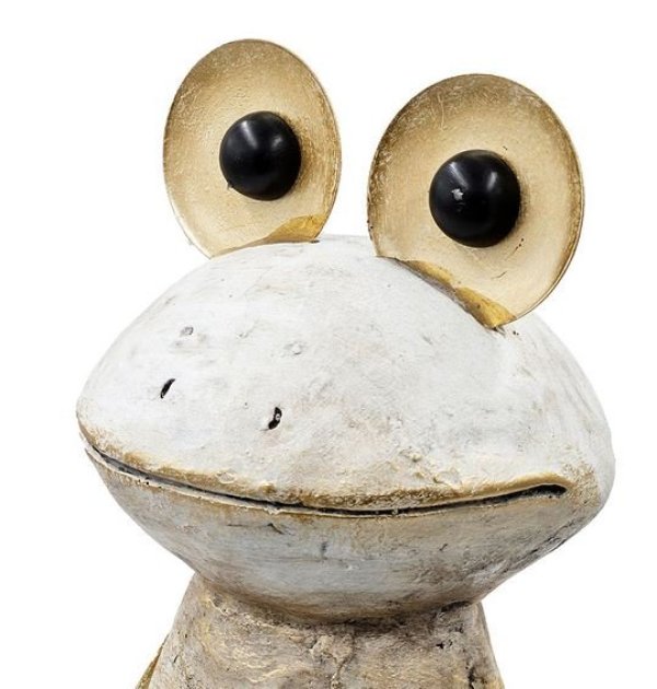 画像2: 輸入雑貨 カエル オブジェ 置物 アイアン ブリキ アンティーク風 シャビーシック ガーデニング AN-5524 送料無料 直輸入 リビングスタジオ (2)