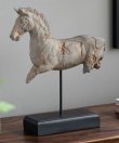 画像1: 輸入雑貨 馬 置物 オブジェ アンティーク風 シャビーシック ビンテージ調 クラシック イタリアン 風水 AN-77622 送料無料 直輸入 リビングスタジオ (1)