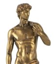 画像4: 輸入雑貨 ダビデ像 高さ35cm ミケランジェロ オブジェ 置物 ブロンズ調 ルネサンス ゴールド AN-78976 送料無料 直輸入 リビングスタジオ (4)
