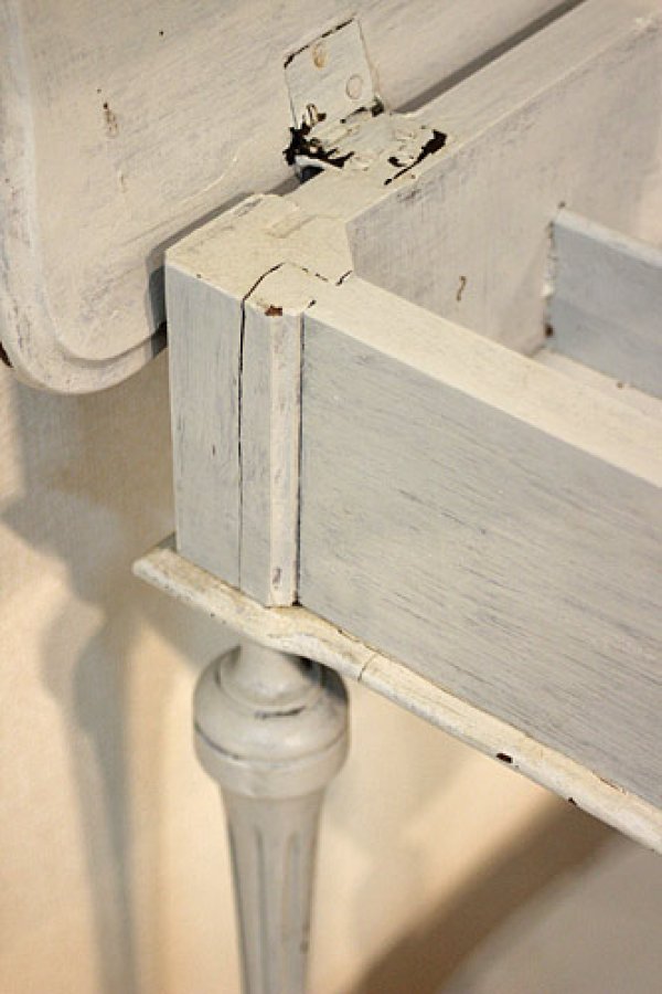 画像9: 【謝恩セール特価】輸入家具 フランス アンティーク サイドテーブル ドレッシングテーブル フレンチ シャビーシック ビンテージ 31 送料無料 リビングスタジオ (9)