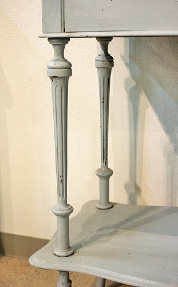 画像13: 【謝恩セール特価】輸入家具 フランス アンティーク サイドテーブル ドレッシングテーブル フレンチ シャビーシック ビンテージ 31 送料無料 リビングスタジオ (13)