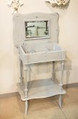 画像1: 【謝恩セール特価】輸入家具 フランス アンティーク サイドテーブル ドレッシングテーブル フレンチ シャビーシック ビンテージ 31 送料無料 リビングスタジオ (1)
