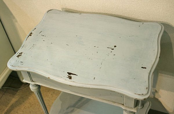 画像5: 【謝恩セール特価】輸入家具 フランス アンティーク サイドテーブル ドレッシングテーブル フレンチ シャビーシック ビンテージ 31 送料無料 リビングスタジオ (5)