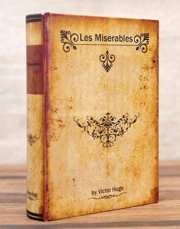 画像1: 輸入雑貨 シークレットブック ボックス ヒストリーノーベル S Les Miserables 小物入れ アンティーク風 LV09015-S 直輸入 リビングスタジオ (1)
