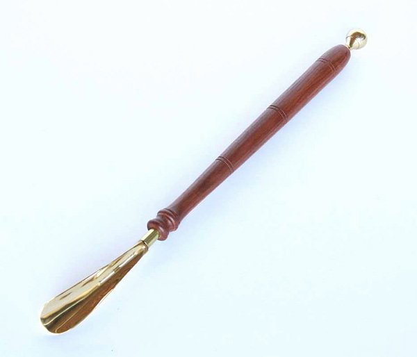 画像1: 輸入雑貨 靴べら シューホーン ブラス ヨーロピアン クラシック シャビーシック アンティーク風 7382079 直輸入 リビングスタジオ (1)