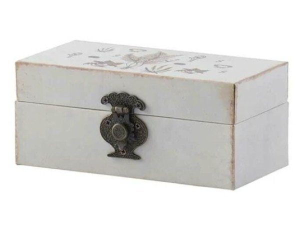 画像4: 輸入雑貨 ボックス 3点セット 小物入れ シャビーシック アンティーク風 収納 宝石箱 ジュエリー AN-44564 送料無料 直輸入 リビングスタジオ (4)