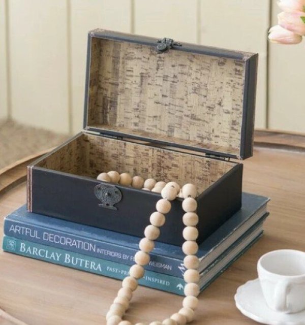 画像3: 輸入雑貨 ボックス 3点セット 小物入れ シャビーシック アンティーク風 収納 宝石箱 ジュエリー AN-44564 送料無料 直輸入 リビングスタジオ (3)